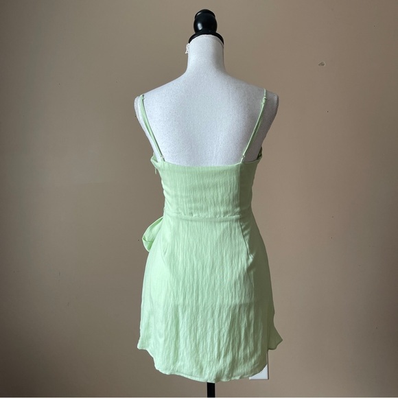 COTTON CANDY LA | Lime Green Mini Dress Dress Sz M - Picture 5 of 7